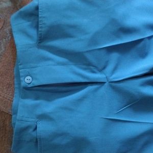 Dream Jeans Women's Teal Pants front Pockets Zipup/Button w/Elastic Waist Size 4